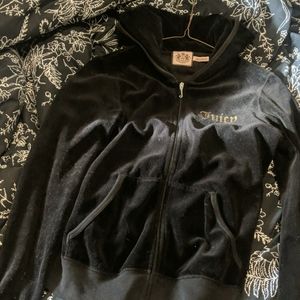 Medium black juicy couture track sweater